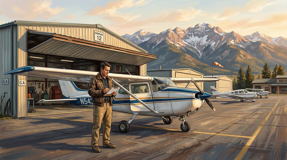 Light aircraft on a ramp used as context for aircraft ownership costs